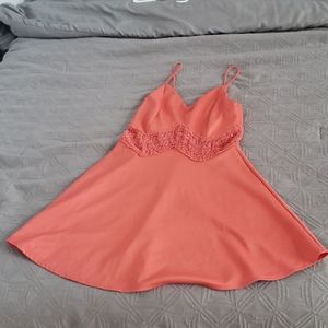 A Peachy Color Spring Dress